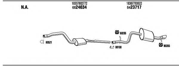 WALKER BWK30349 Система випуску ОГ