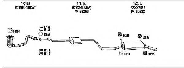 WALKER CI16078 Система випуску ОГ