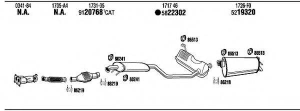 WALKER CI78036 Система випуску ОГ