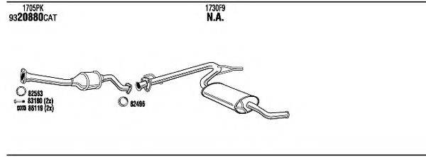 WALKER CIH16761B Система випуску ОГ