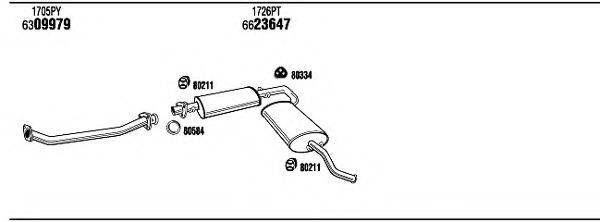 WALKER CIH16766AB Система випуску ОГ