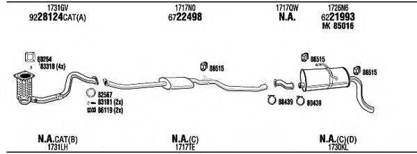 WALKER CIH20479B Система випуску ОГ