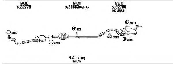 WALKER CIT15095D Система випуску ОГ