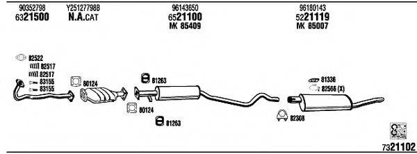 WALKER DW12005 Система випуску ОГ