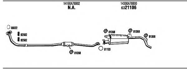 WALKER DW13000 Система випуску ОГ