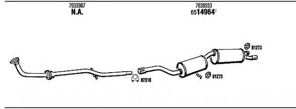 WALKER FI61144 Система випуску ОГ