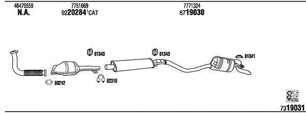 WALKER FI65026 Система випуску ОГ