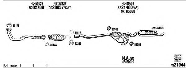 WALKER FI71000B Система випуску ОГ