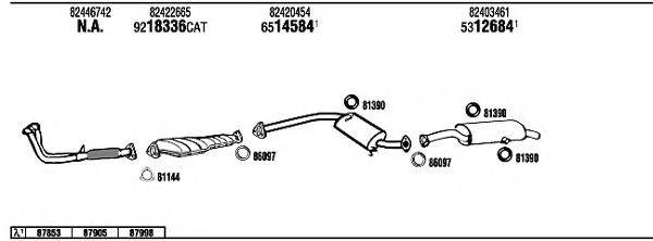 WALKER FI80007A Система випуску ОГ