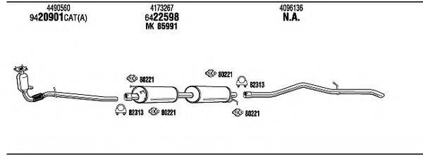 WALKER FO80165A Система випуску ОГ