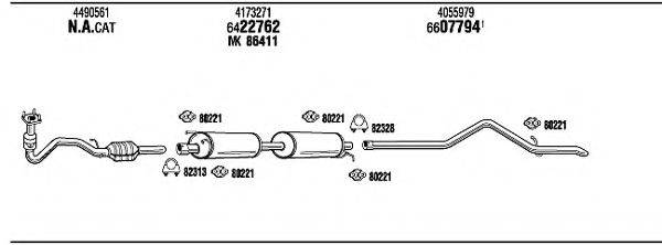 WALKER FO80172B Система випуску ОГ