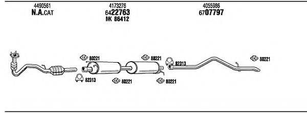 WALKER FO80180A Система випуску ОГ