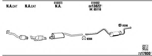 WALKER FO80526 Система випуску ОГ