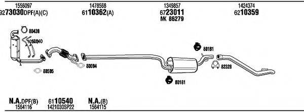 WALKER FOH18517AB Система випуску ОГ