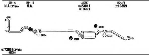 WALKER FOH18519BB Система випуску ОГ