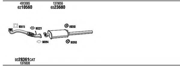 WALKER FOH30417 Система випуску ОГ