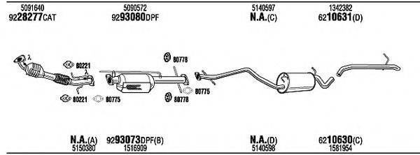 WALKER FOK16966EA Система випуску ОГ