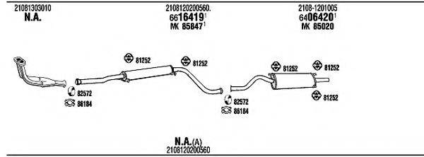 WALKER LD40001B Система випуску ОГ