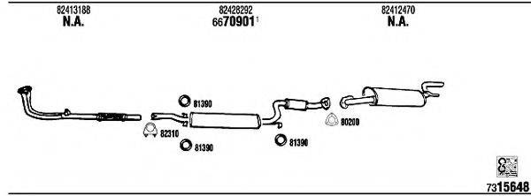 WALKER LN20126 Система випуску ОГ