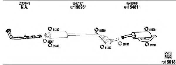 WALKER LN70011 Система випуску ОГ