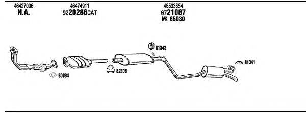 WALKER LNT07808 Система випуску ОГ