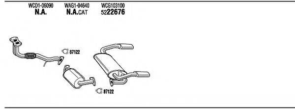 WALKER MG15006 Система випуску ОГ