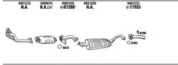 WALKER MI65505 Система випуску ОГ