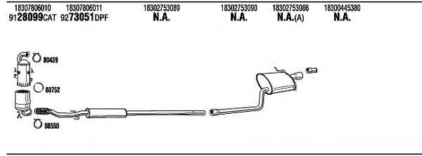 WALKER MNK22486AB Система випуску ОГ