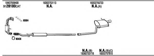 WALKER MNK33078 Система випуску ОГ