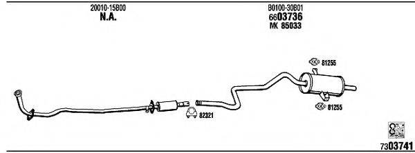 WALKER NI80302A Система випуску ОГ