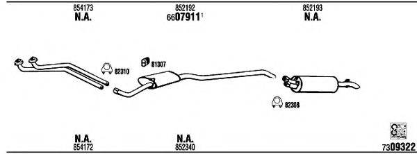 WALKER OP40037D Система випуску ОГ