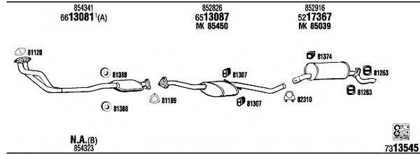 WALKER OP73111 Система випуску ОГ