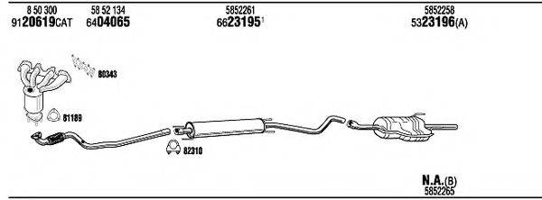 WALKER OPH09002BB Система випуску ОГ