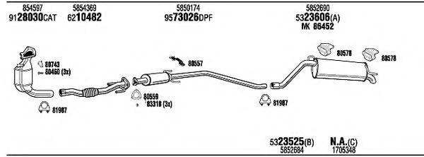 WALKER OPH09171BC Система випуску ОГ