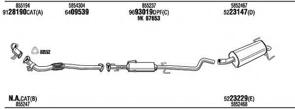 WALKER OPH19464BA Система випуску ОГ