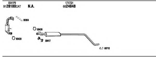 WALKER PEK31522 Система випуску ОГ