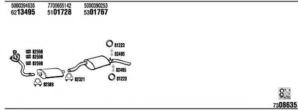 WALKER RE94103 Система випуску ОГ