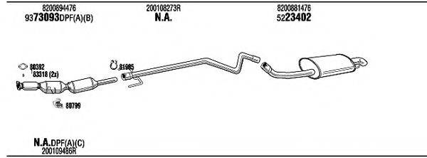 WALKER REH05265 Система випуску ОГ