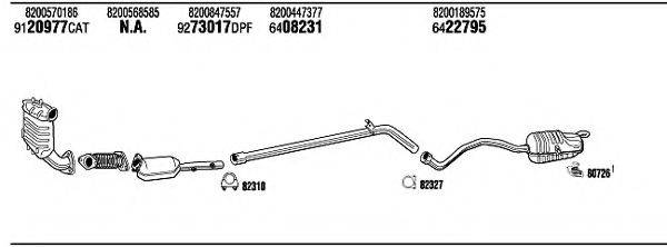 WALKER REH18787BB Система випуску ОГ