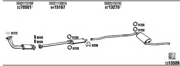 WALKER SE20203 Система випуску ОГ