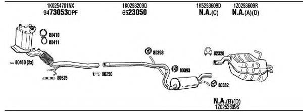 WALKER SKH20002B Система випуску ОГ