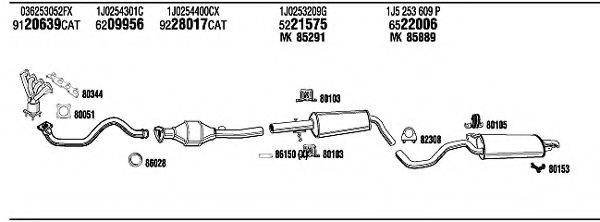 WALKER SKT15917BA Система випуску ОГ