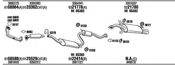 WALKER VOH05394AA Система випуску ОГ