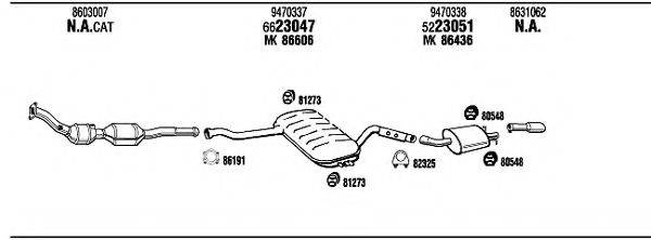 WALKER VOT11065B Система випуску ОГ