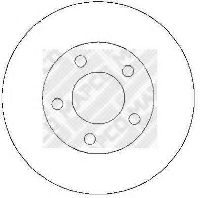 MAPCO 15283 гальмівний диск
