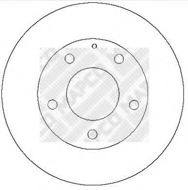 MAPCO 15285 гальмівний диск