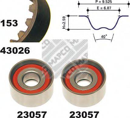 MAPCO 23026 Комплект ременя ГРМ