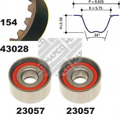 MAPCO 23028 Комплект ременя ГРМ