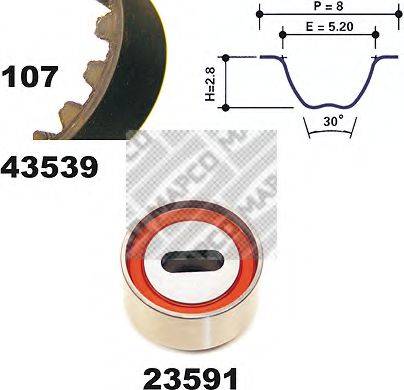 MAPCO 23539 Комплект ременя ГРМ