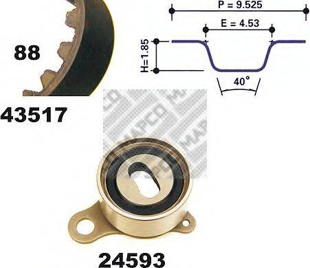 MAPCO 23517 Комплект ременя ГРМ